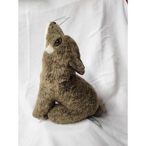 Zoona Howling Coyote Wildlife Plush Toy  10" Stuffed Animal Timber Wolf Howl